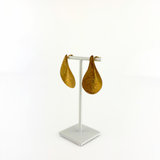 Gold Pear Earrings