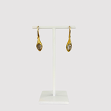 Dean Davidson's Gold Snake Smoky Quartz Earrings - Big Bag NY