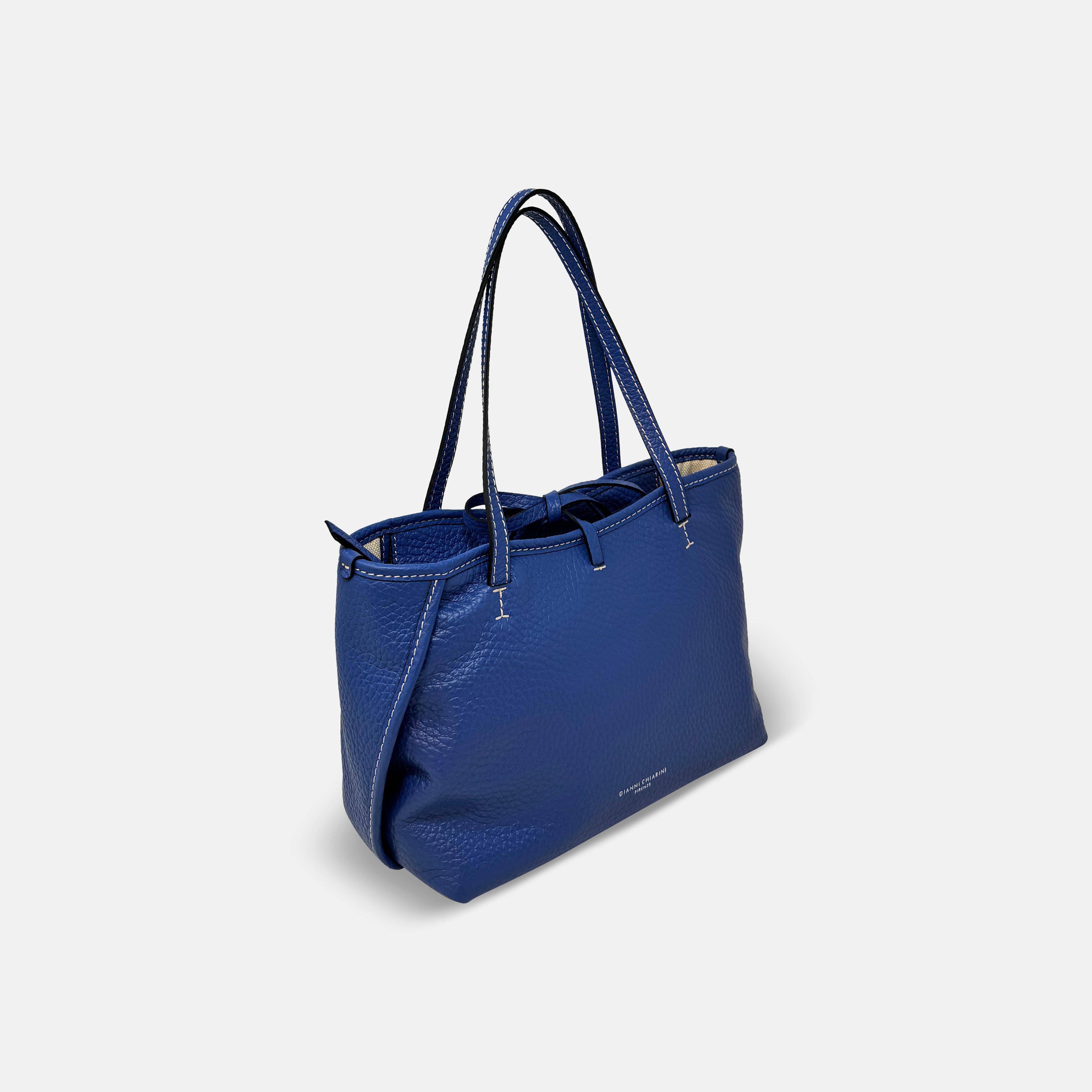 Gianni Chiarini Medium Ray Tote Bag True Navy - Big Bag NY