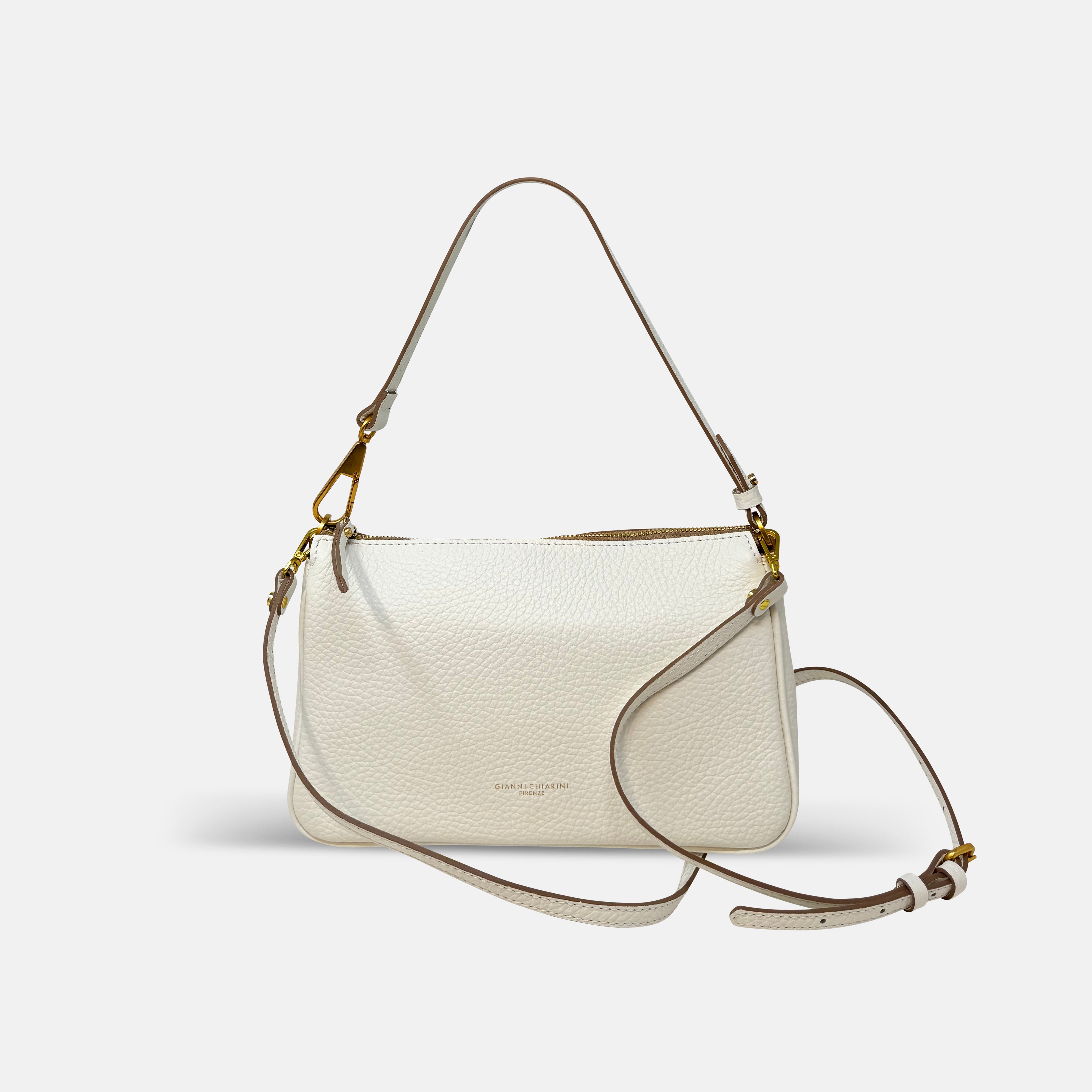 Gianni Chiarini Brooke Shoulder Bag Bianco - Big Bag NY