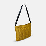 Acrylic Deep Pochette in Dot Emboss Yellow - Big Bag NY