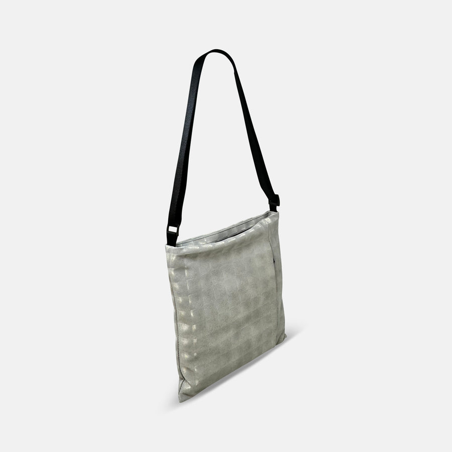 Acrylic Square Pochette in Silver Renz - Big Bag NY