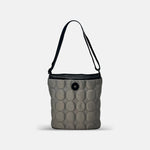 Acrylic Pocket Shoulder Bag in Circles Grey - Big Bag NY