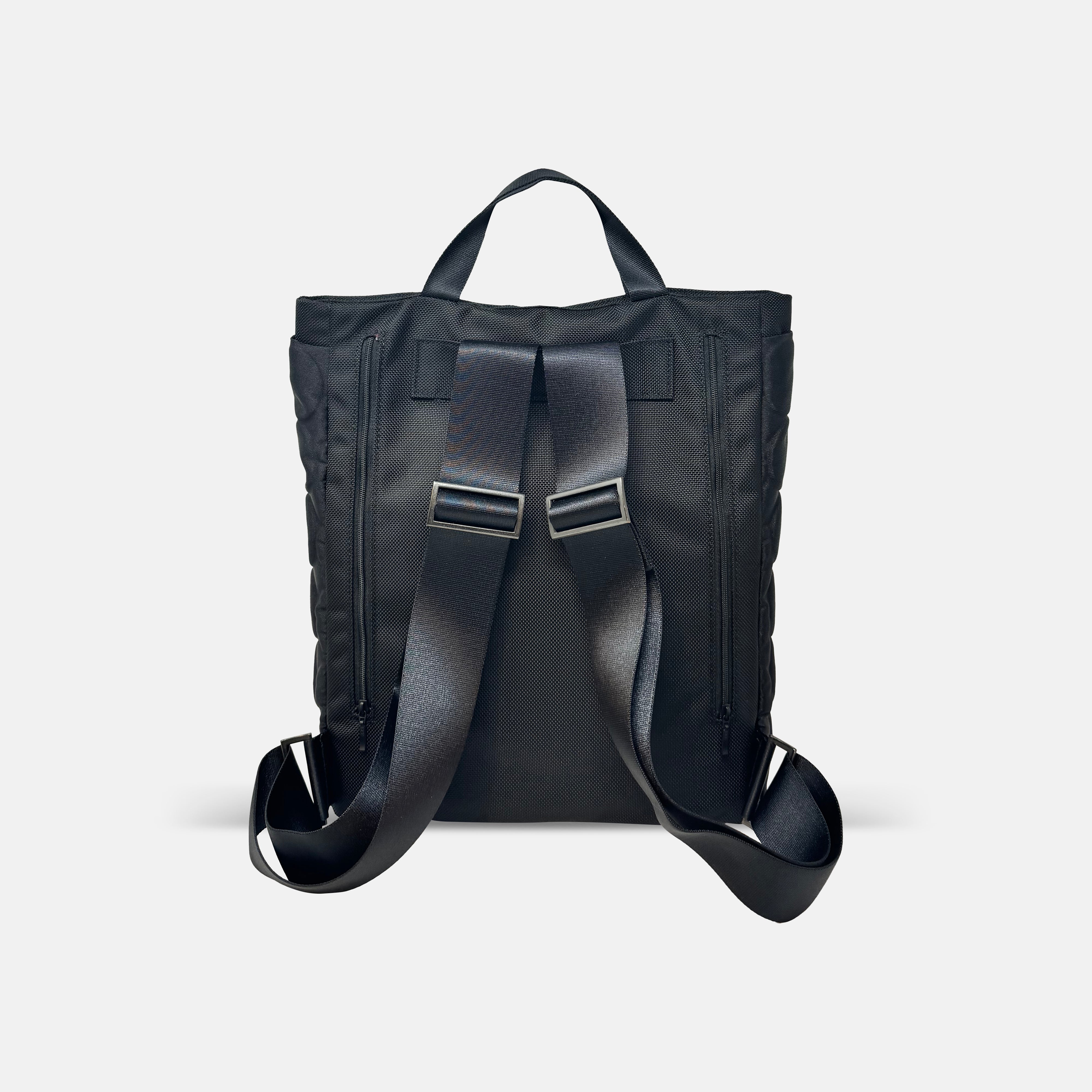 Acrylic Backpack in Black Emboss Dot - Big Bag NY