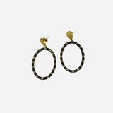 Manjusha Rhodium Studded Earrings - Big Bag NY