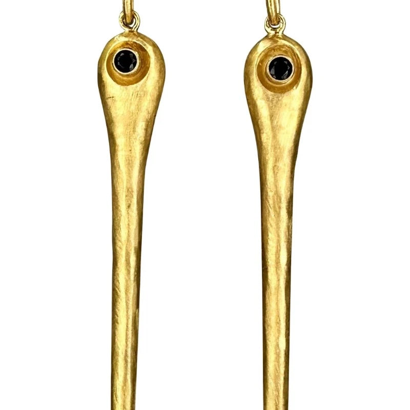 Austin Titus Textured Spike Earrings in Vermeil - Big Bag NY