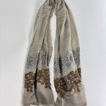 Bronze and Gunmetal Modal Lace Scarf - Big Bag NY