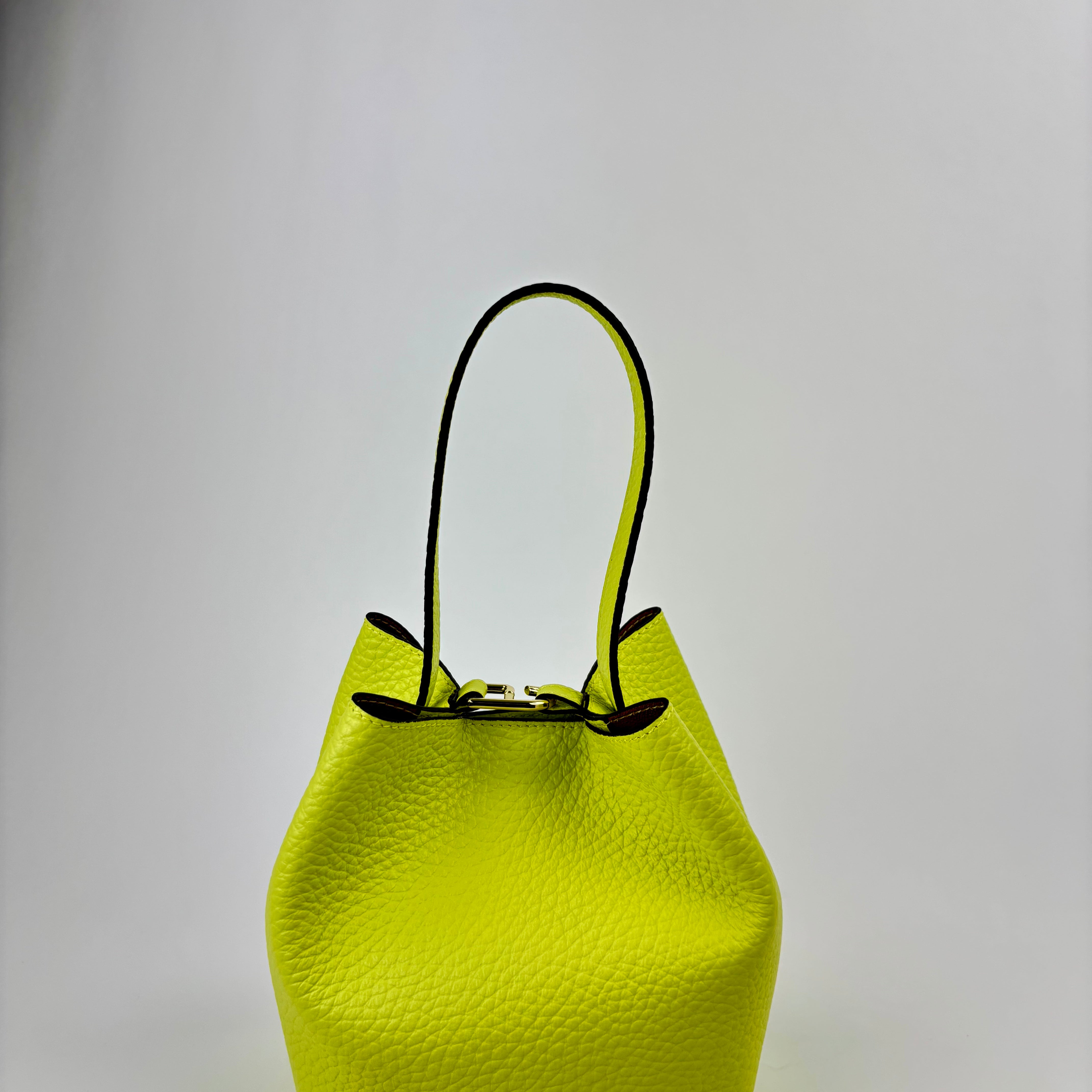 LORISTELLA Sheila Small Hook Bucket Bag Lime - Big Bag NY