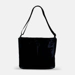 Acrylic Pocket Shoulder Bag Deep in Black Swim Mesh - Big Bag NY