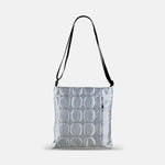 Acrylic Square Pochette in Dot Emboss Silver - Big Bag NY