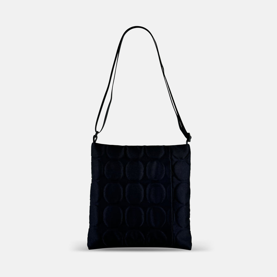 Acrylic Square Pochette in Dot Emboss Black - Big Bag NY