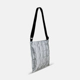 Acrylic Square Pochette in Dot Emboss Silver - Big Bag NY