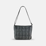 Acrylic Deep Pochette in Dot Emboss Moss - Big Bag NY