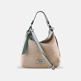 Medium Raffia Crossbody Bag