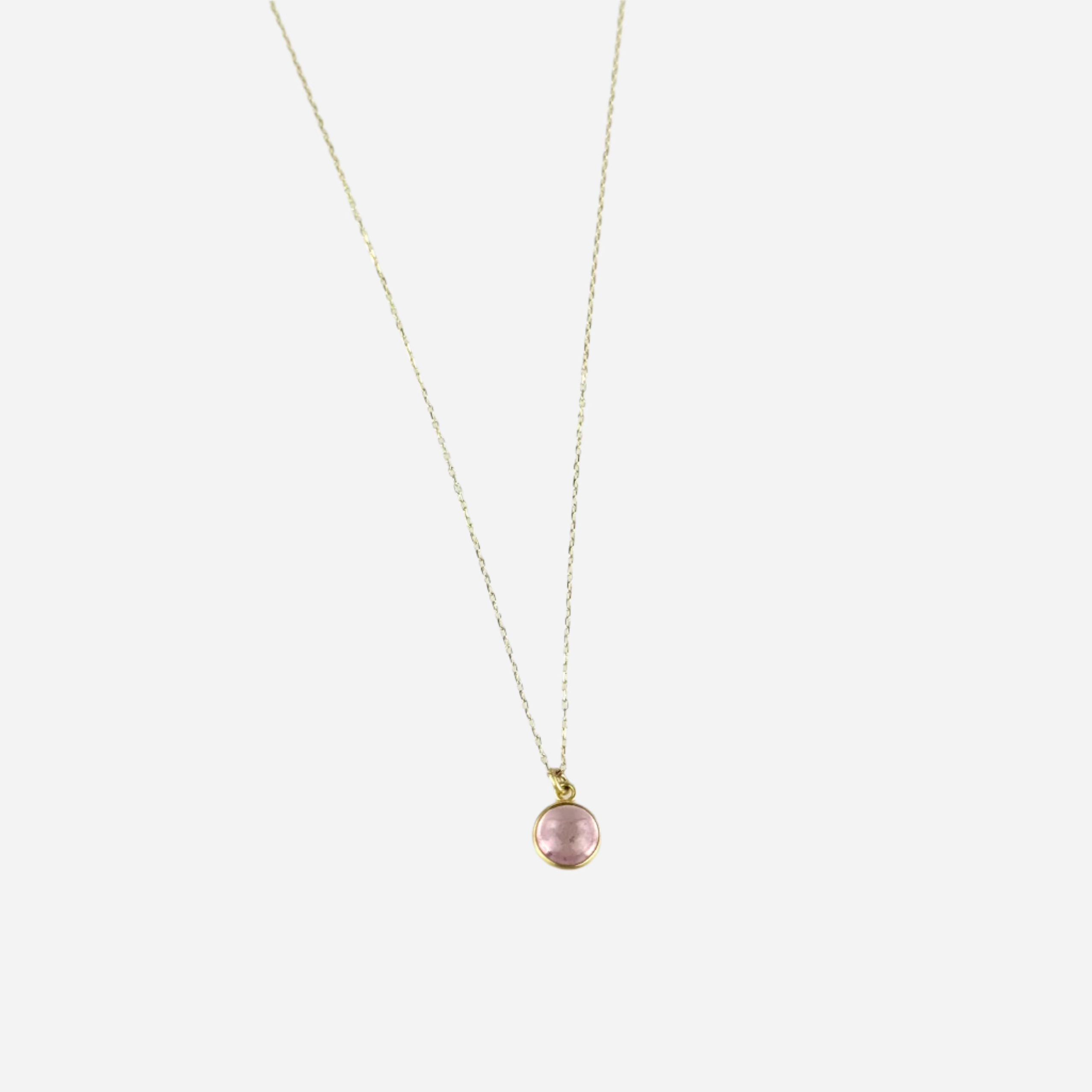 Margaret Solow Pink Tourmaline Pendant - Big Bag NY