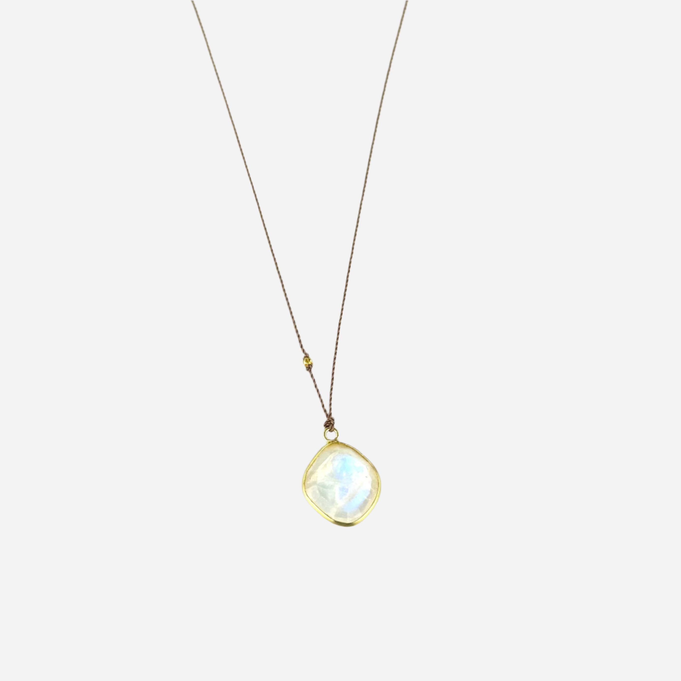 Margaret Solow Rainbow Moonstone Necklace - Big Bag NY