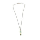 Margaret Solow Aquamarine and Emerald Necklace - Big Bag NY