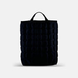 Acrylic Large Backpack in Black Emboss Dot - Big Bag NY