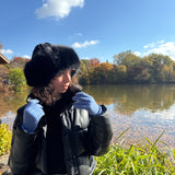 Cashmere Russian Hat in Black