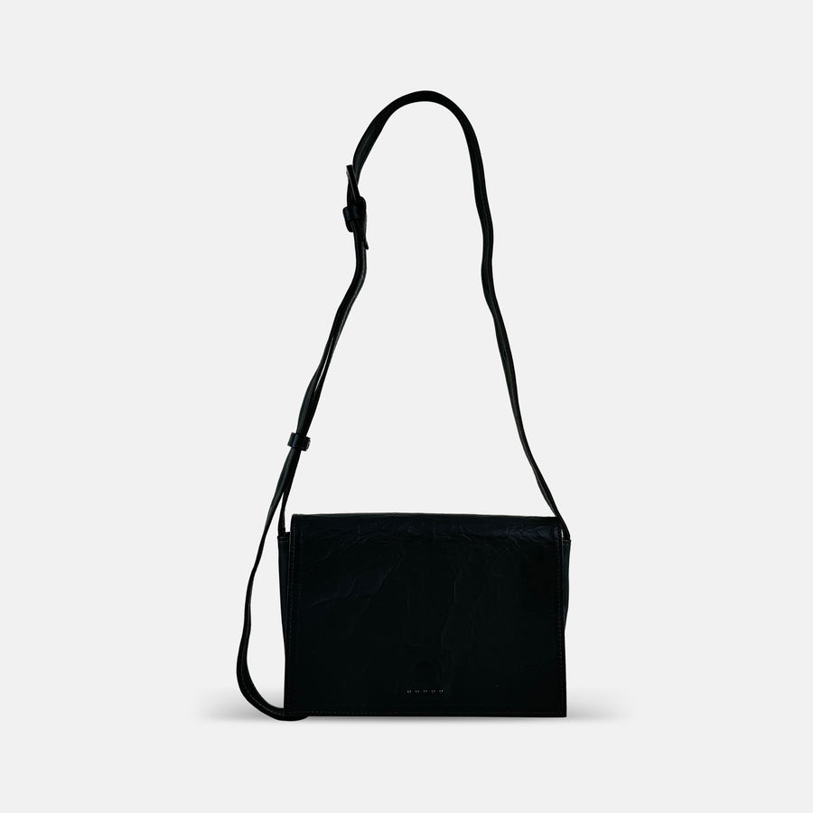 Duren Crinkle Shoulder Bag in Khaki - Big Bag NY