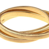 Janis Savitt Thin Gold Triple Cobra Bracelet - Big Bag NY