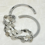 Herkimer Diamond Crescent Moon Cuff - Big Bag NY