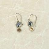 Ithil Sapphire Cross Earrings - Big Bag NY
