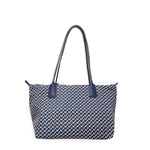 Roberta Pieri Robertina ST (Small Tote) in Nautical Blue Tatami Print - Big Bag NY