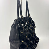 Studded Crossbody Shoulder Bag Black - Big Bag NY