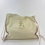 Caterina Lucchi Floral Zipper Tote White Cream - Big Bag NY