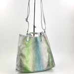 Laura DiMaggio Metallic Ombre Shopper Green - Big Bag NY