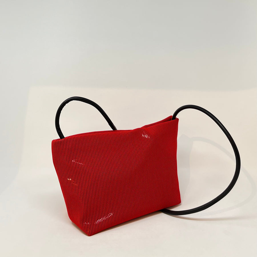 InZu Medium Mouse Crossbody Bag in Red Over Film