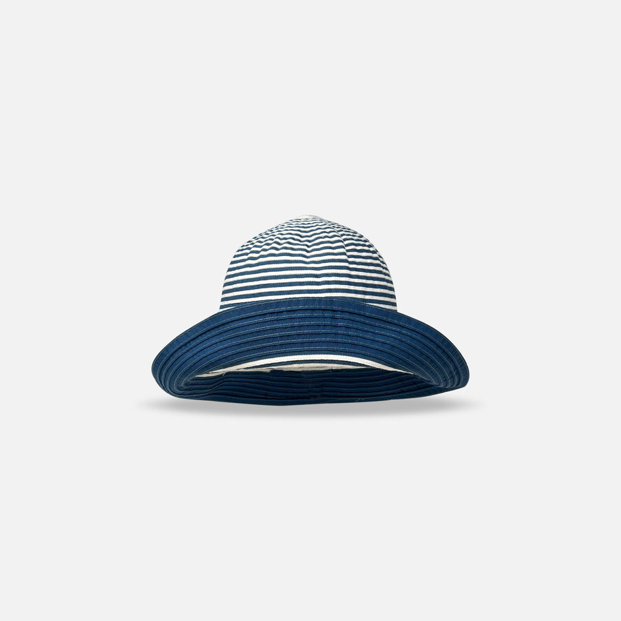 Grevi Foldable Bucket Hat Striped Blue - Big Bag NY