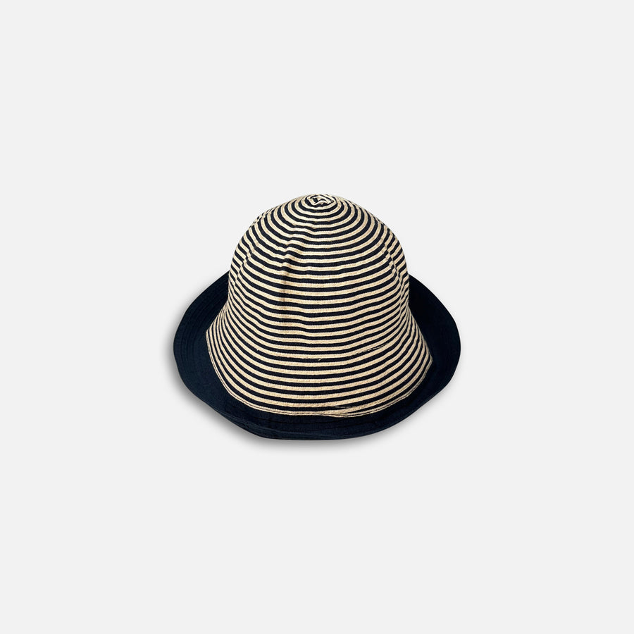 Grevi Foldable Bucket Hat Striped Navy - Big Bag NY