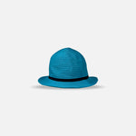 Grevi Crushable Fedora with Slim Ribbon in Turquoise Large - Big Bag NY