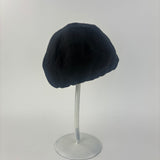 QUIHNO Linen and Nylon Sun and Rain Flat Cap Black - Big Bag NY