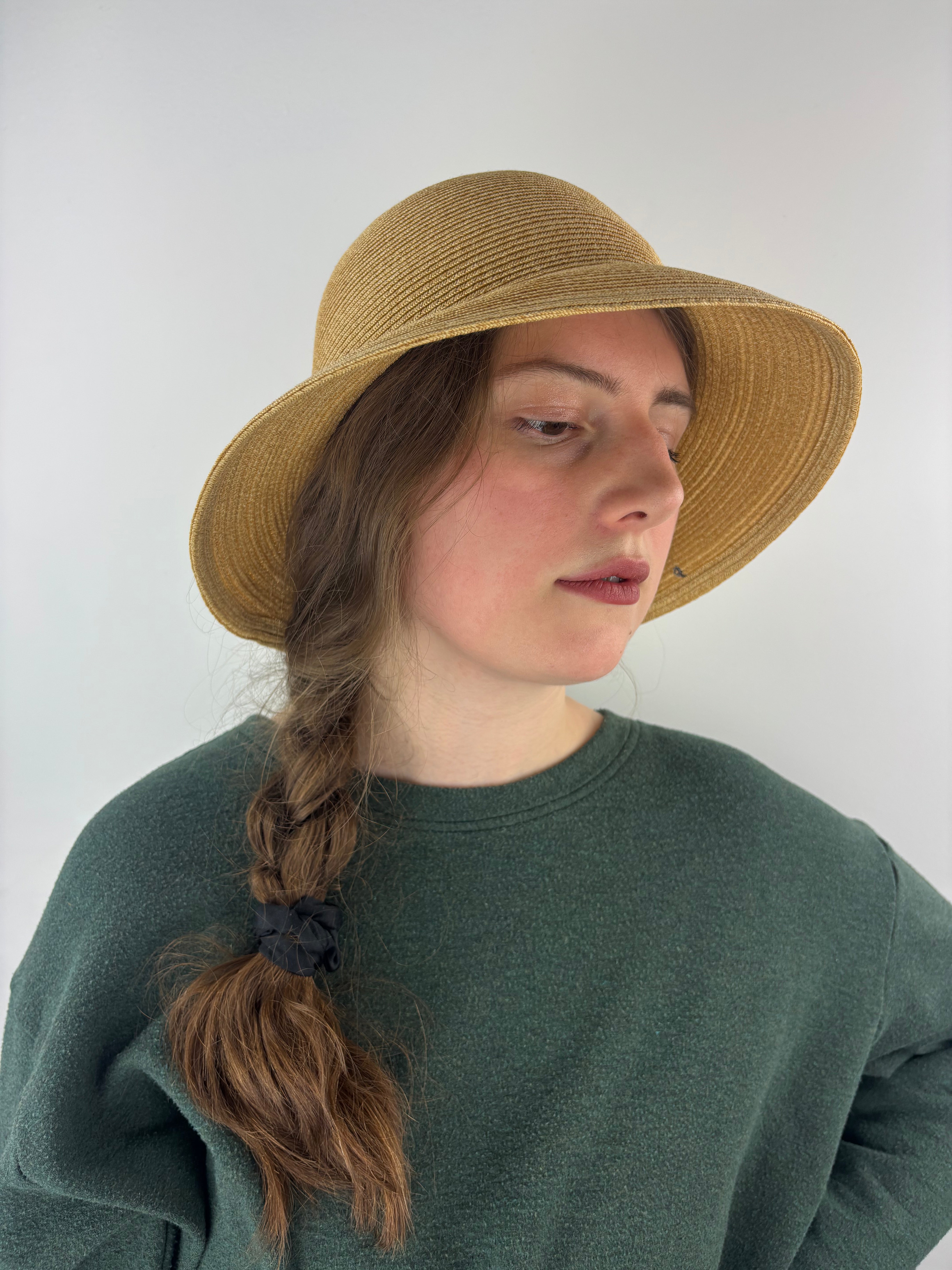 NOAH Straw Effect Paper Bucket Hat Natural - Big Bag NY