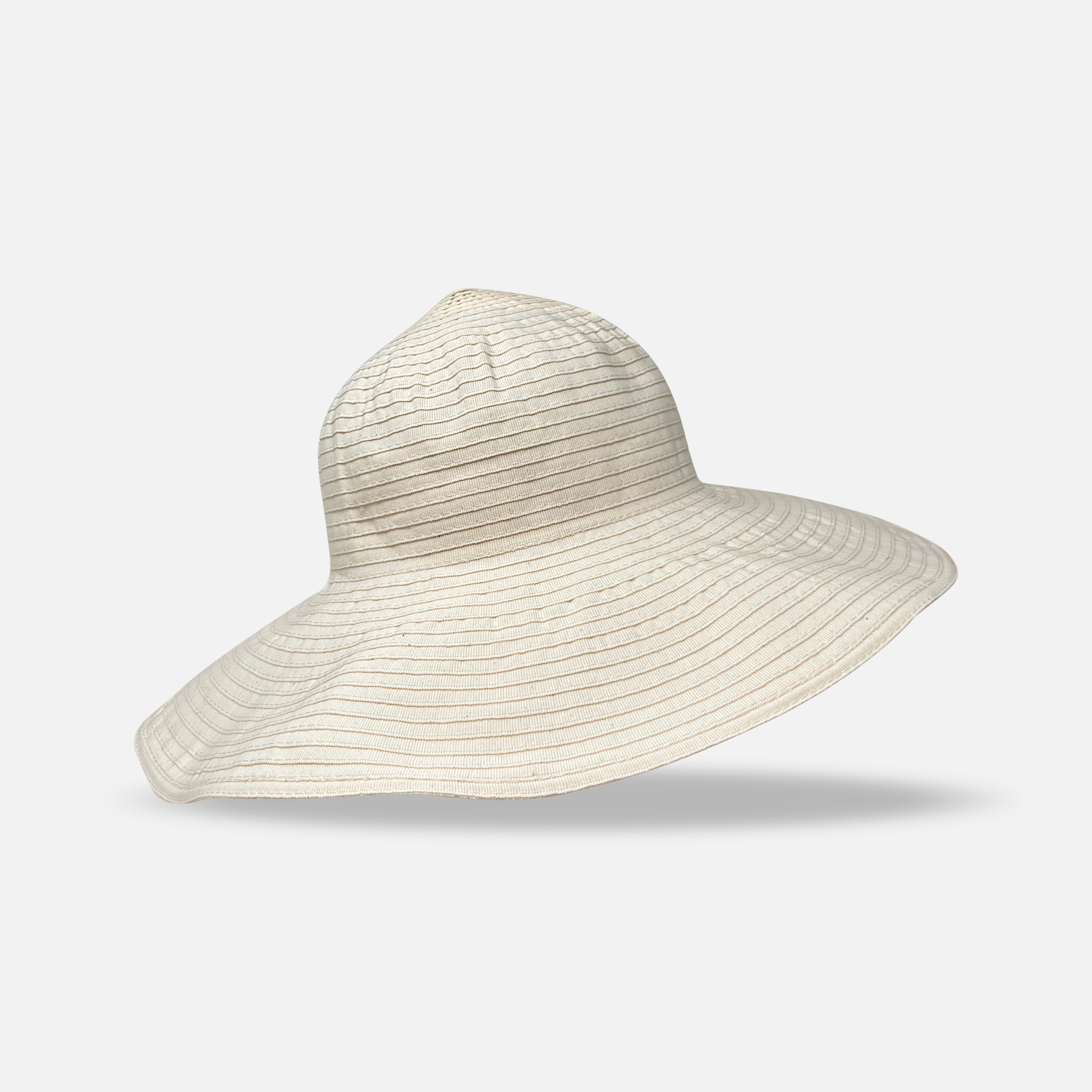 Grevi Wide Brim Hat White - Big Bag NY