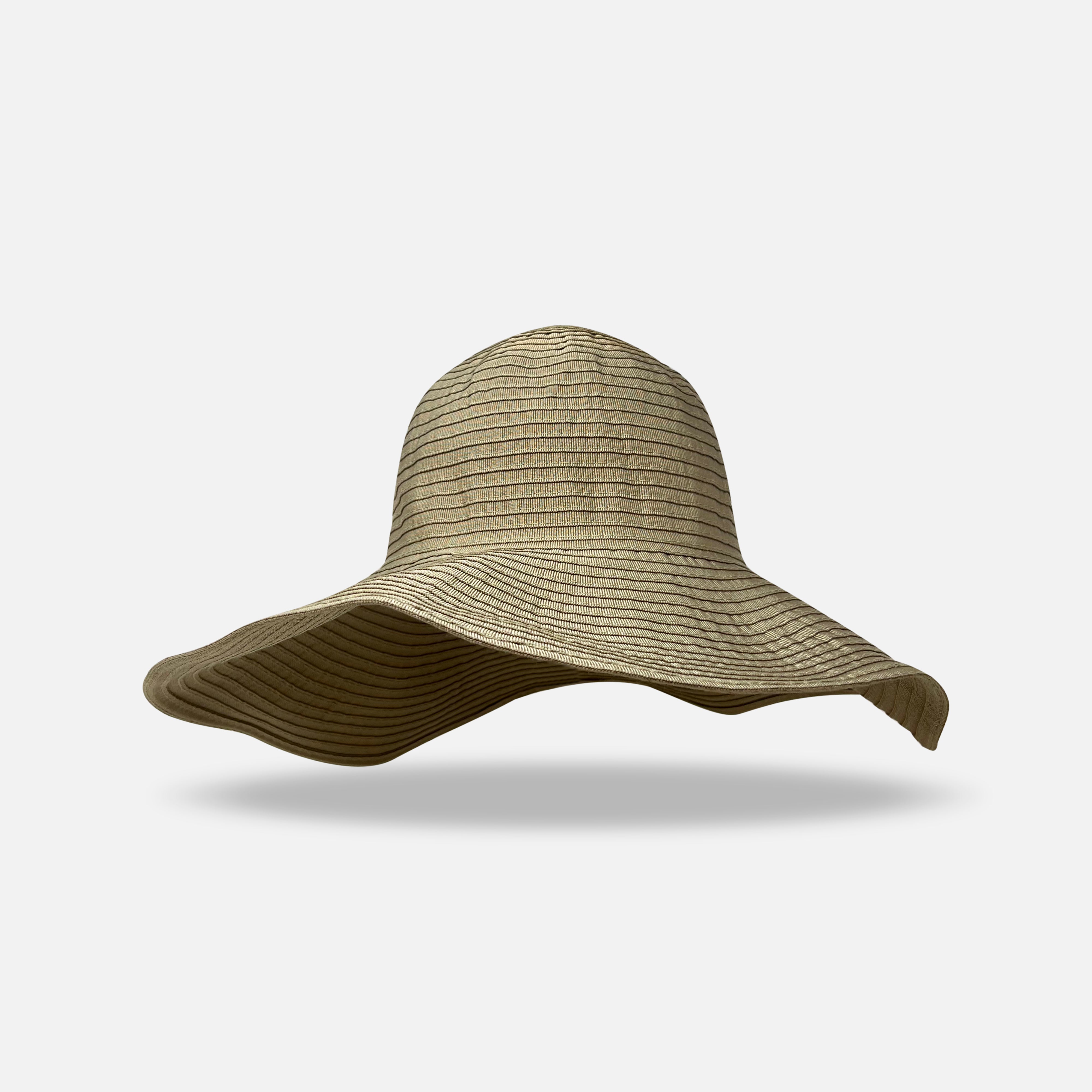 Grevi Wide Brim Hat Khaki - Big Bag NY