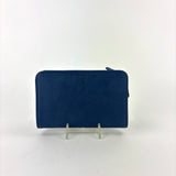 Fold Over Leather Wallet with Zippered Coin Compartment