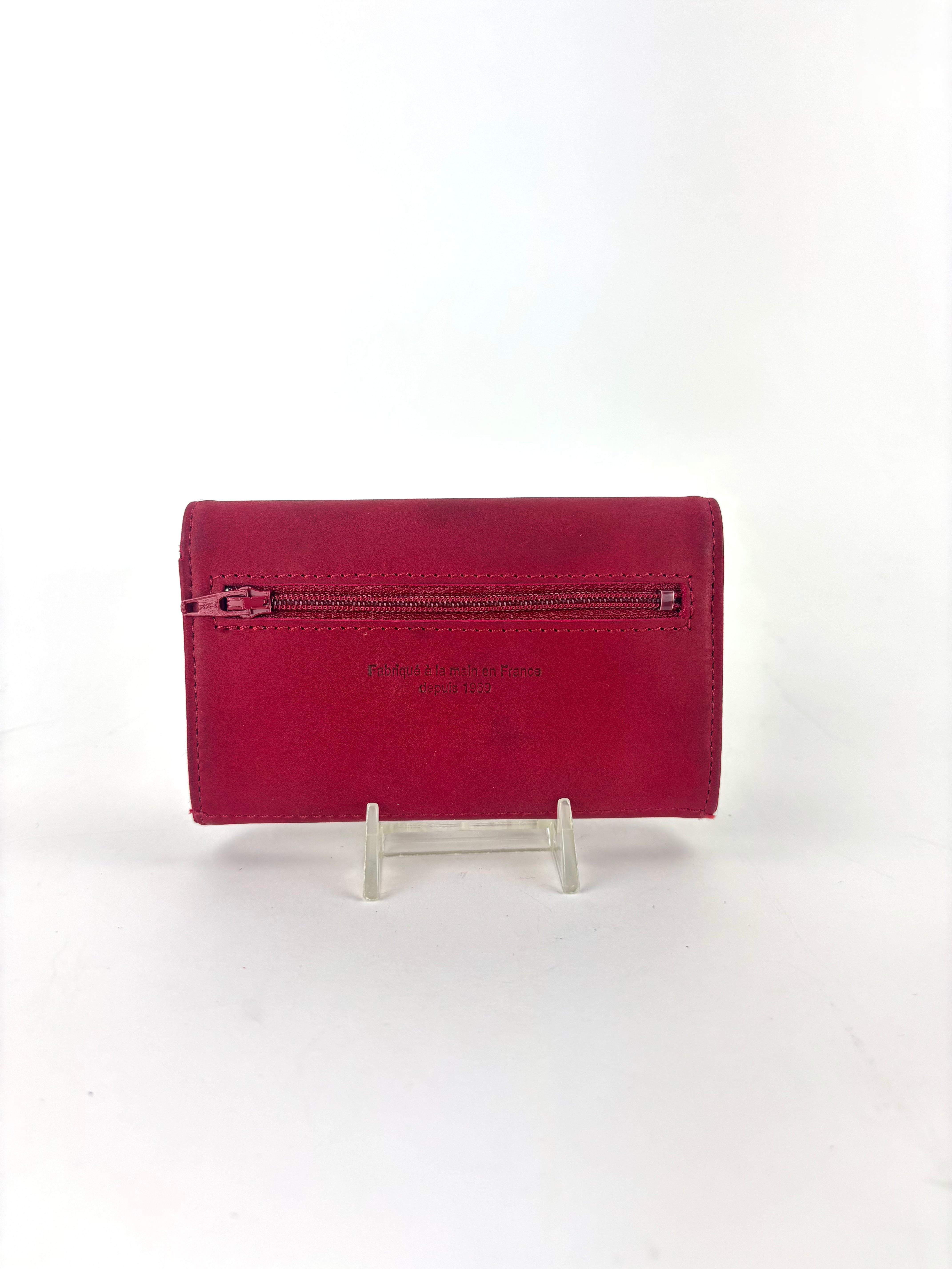 Foldover Coin Purse with Card Inserts Red - Big Bag NY