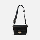 Renato Angi Small Leather Crossbody in Black - Big Bag NY