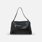 Medium Leather Lion Shoulder Bag Black - Big Bag NY