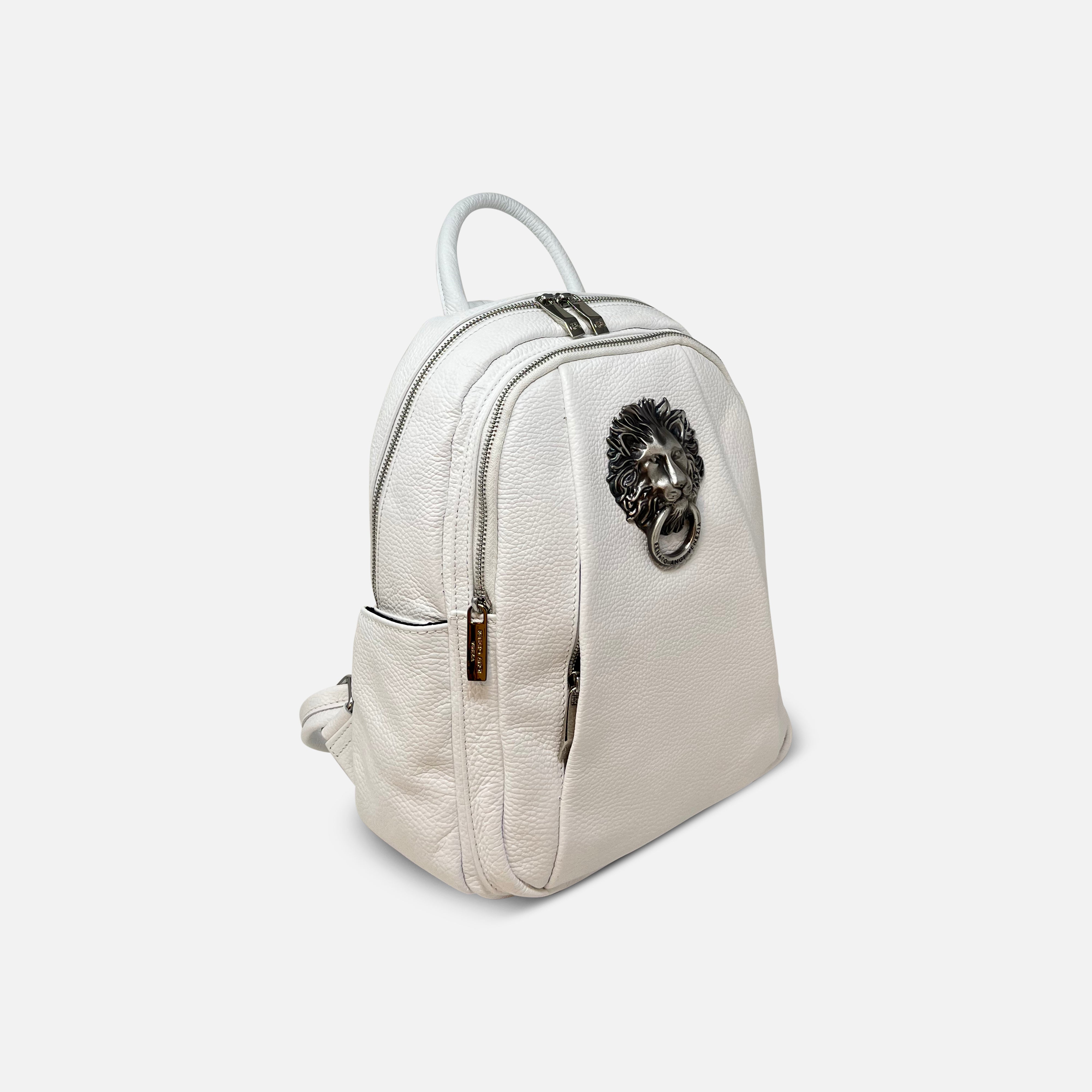 Leather Lion Backpack