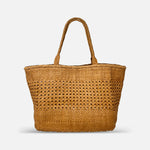 Plinio Visona Large Woven Tote in Cuoio - Big Bag NY