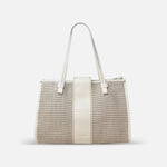 Plinio Visona Medium Woven Shoulder Bag in Grezzo - Big Bag NY