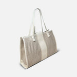 Plinio Visona Medium Woven Shoulder Bag in Grezzo - Big Bag NY