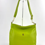 Contrast Trim Medium Bucket Bag Lime - Big Bag NY