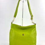 Contrast Trim Medium Bucket Bag Lime - Big Bag NY
