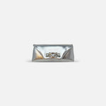 Innué Envelope Clutch with Crystal Front Clasp Argento - Big Bag NY